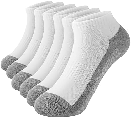 Jocmic Boys Socks Kids tornozelo de meias de corte baixo para meninos meninas de 3 a 14 anos