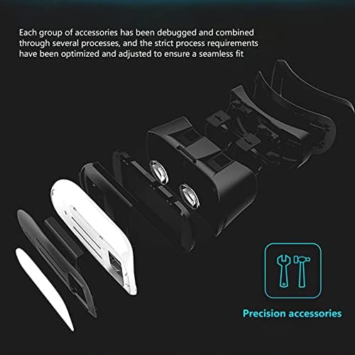 VR 3D Óculos inteligentes, conexão Bluetooth sem fio, efeito de experiência imersiva com uma chave para ajustar