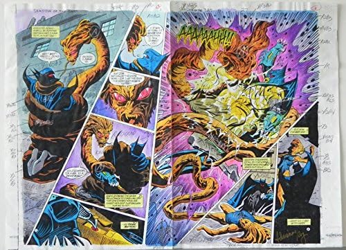 Shadow of the Bat 27 Original Color Production Art 24 páginas assinadas A. Roy com CoA