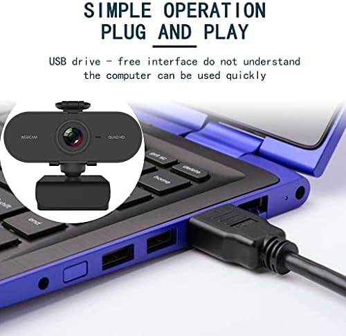 LMMDDP Webcam 2K Câmera completa da web com microfone USB Web cam para PC Computer Laptop Desktop Mini Camera