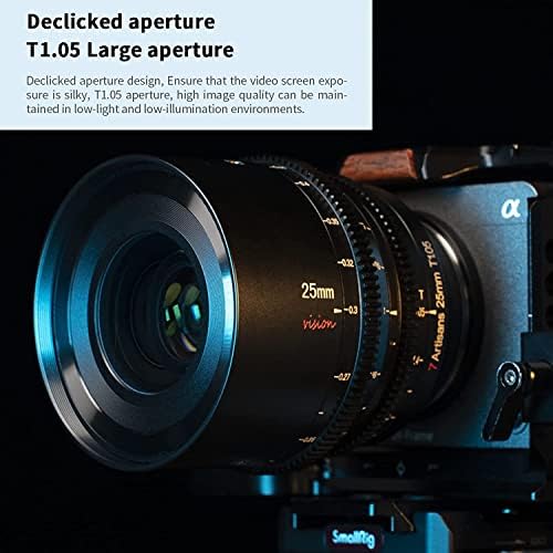 7Artisan 35mm T1.05 APS-C Manual de abertura grande foco principal Focus Focus Vision Series Cine