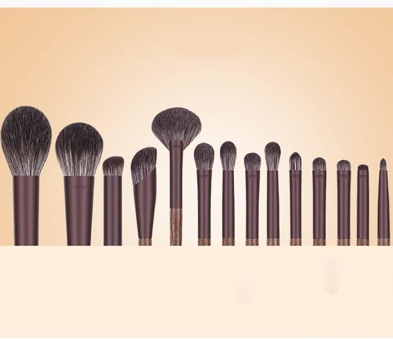 Liruxun 14 pincéis Definir escova de maquiagem completa definida para acabamento de face a pincel