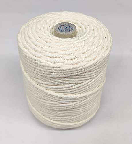 Ajanta | Macrame de fita única Cordão de algodão/fio Dori para Macrame DIY e outros projetos