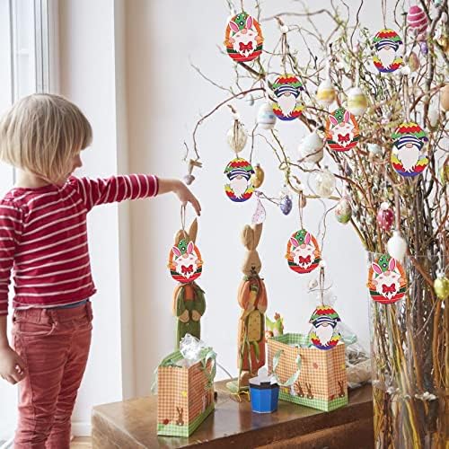 Copos de bola pingente de madeira pintado de pingente de pingente de pingente de boneca de cenoura decoração
