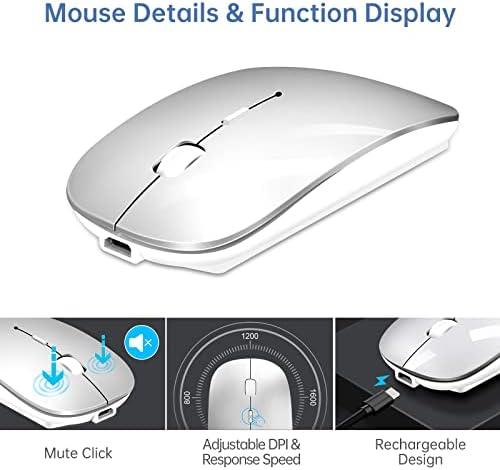 O teclado Bluetooth e o conjunto de mouse sem fio, o teclado silencioso e silencioso portátil e o combo