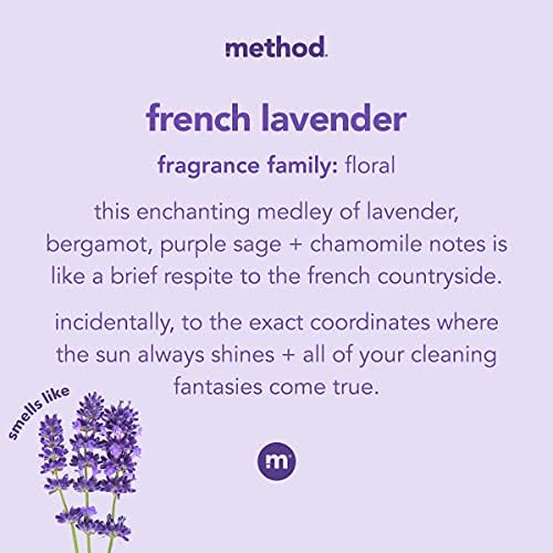Método Refiliação de limpeza para todos os fins, lavanda francesa, fórmula à base de plantas e