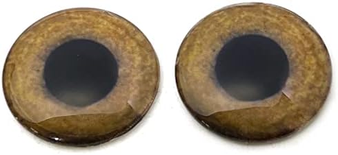 Cabocôns de olho de vidro de coruja tropical marrom claro para pingentes que fazem arame embrulhado