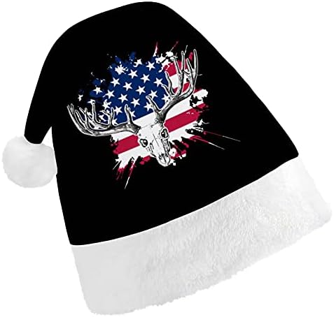 Deer Hunting USA American Bandle Christmas Hat para Cosplay de Festas de Férias de Ano Novo