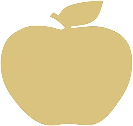 Apple Cutout inacabado a lenha Fruit Food Decoração de verão todos os dias piquenique mdf forma de lona