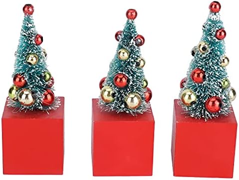 Mini árvores de Natal, enfeites de árvore de Natal, árvore de Natal fofa para desktop, para decorações