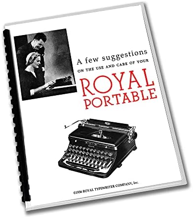 Modelo portátil Royal o Manual de Usuário portátil porwriter
