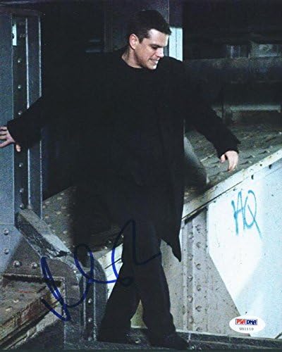 Matt Damon Bourne Identity assinou autêntico 8x10 foto psa/dna u51110