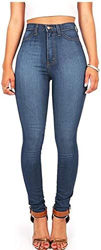 Jeans de cintura alta lariau para mulheres botão de poliéster diariamente mulher y2k calça jeans de jeans