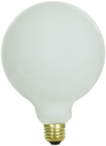Sunlite 60G40/WH 120 Volt 60 Watt Base média incandescents G40 Globe Lamp, White