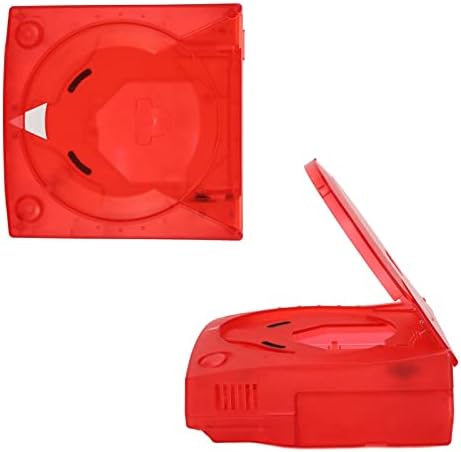 Housing Shell, Impacto Resistente a Red Translúcita Translúcida Caso Translúcido ABS Para Sega Dreamcast