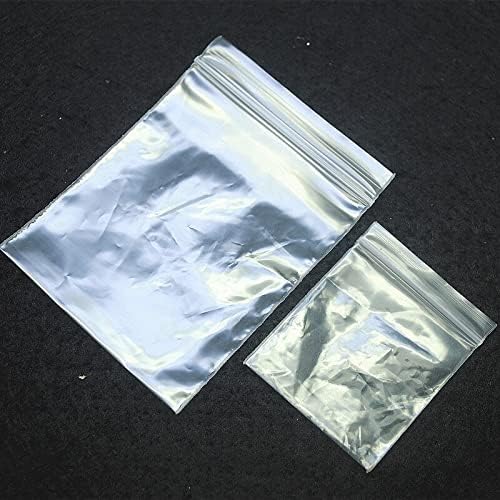 Saco de plástico de 1000pcs de seleração de 1000pcs 3x4mm 4x5mm5x6mm 6x8mm Bacos de transparentes bons