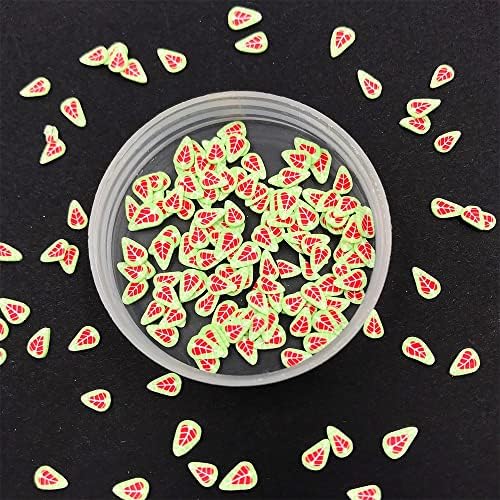 Kemeilian rtaO14 100g/ lote 5mm folhas de polímero Slice Hot Sprinkles para artesanato Fazendo material de preenchimento