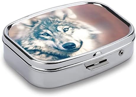 Caixa de comprimidos Lobo Lobo Animal Caixa de comprimido de comprimido de comprimido portátil portátil