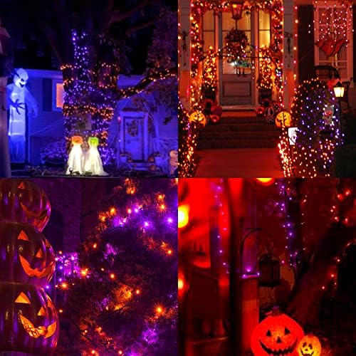 Luzes de Halloween ao ar livre de Waterglide, 33 pés 150 contagem de lâmpadas incandescentes e