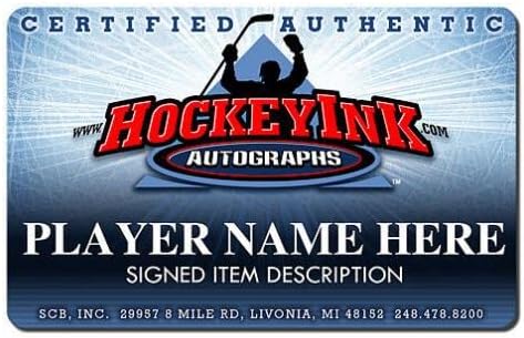 Igor Larionov assinou Detroit Red Wings 2002 Stanley Cup Campeão Puck - HOF 08 - Pucks autografados