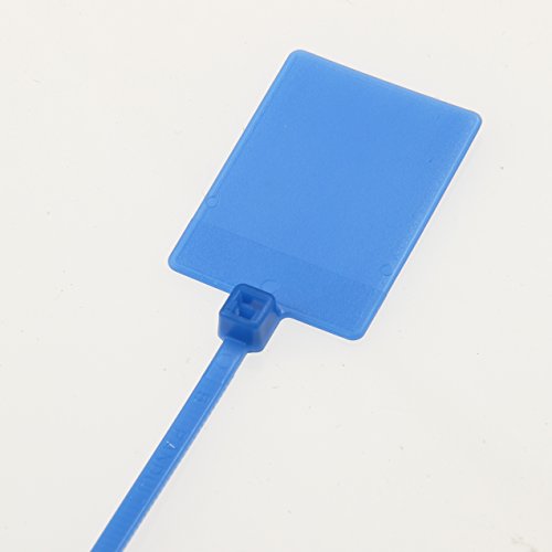 Panduit PLF1MA-M6 Bandeira marcadora Tie, miniatura, nylon 6,6, comprimento de 5,1 polegadas, azul