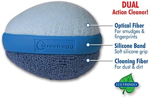 Tela ovo: limpador de tela de microfibra de ação dupla - conjunto de 2 - Ótimo para: comprimidos, e -readers,