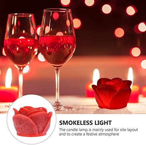 Ibasenice LED Candle Lamp Rose Candle Light, LED FLOR VENHA LUZ FESTIVAL DO FESTIVAL DE DOLIGNATIVO