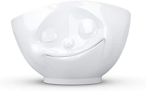 Cinquenta produtos Tassen Tassen Porcelain Bowl, Happy Face Edition, 16 onças. Branco, para servir