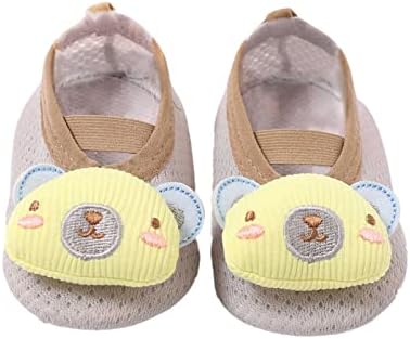 Bebê crianças anti -meias deslizantes meias de piso fofas （6 a 36 meses） sapatos de malha de bebê