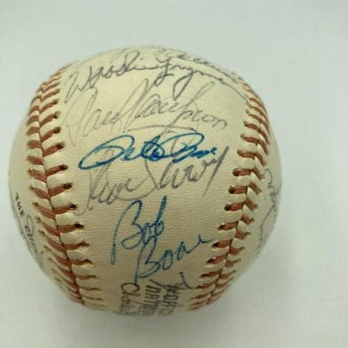 1976 All Star Game Team assinou o National League Baseball 32 SIGS JSA COA - Bolalls autografados