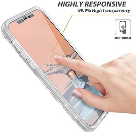 Suritch iPhone 12 Case/iPhone 12 Pro Case, Protetor de tela embutido Protetor de corpo inteiro Proteção à prova