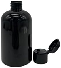 Fazendas naturais 4 oz Black Boston BPA Garrafas grátis - 6 pacote de contêineres vazios recarregáveis ​​-