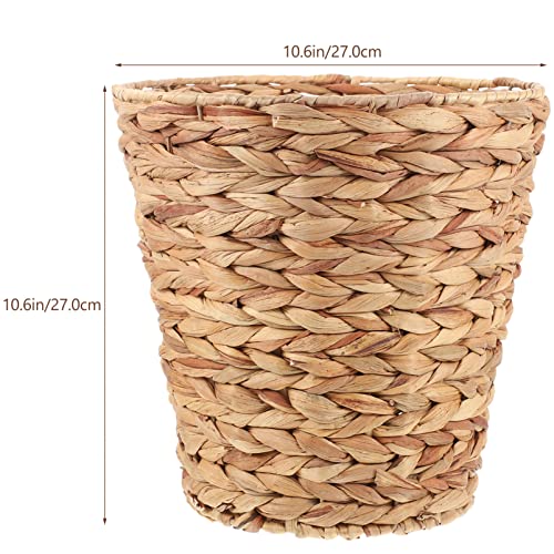 Zerodeko tecido de vime de vime Rattan cesto cesto de lixo de ervas marinhas pode água natural cesta de armazenamento