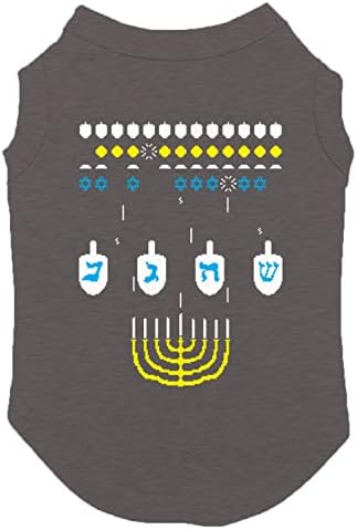 Videogame retro judeu - camisa de cachorro Hanukkah