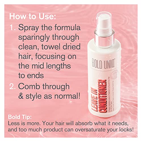 Deixe no condicionador - tratamento intenso, spray anti -flizz de detangler, adiciona umidade profunda e brilho