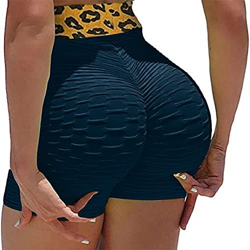 Shorts de ioga com cintura alta feminina texturizada para bicicleta feminina que corre vôlei de dança curta Leggings