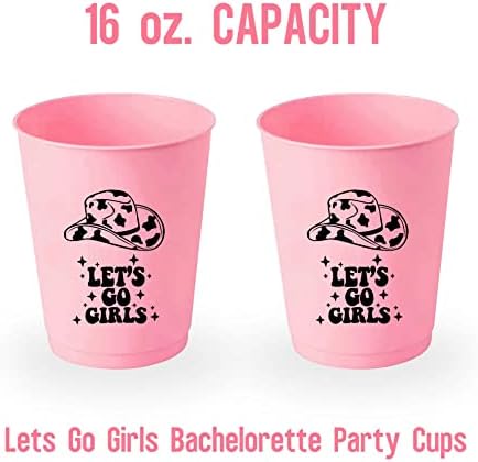 Lets Go Girls Copo, Bachelorette Cups Decorações de Festa, Lets Go Girls Bachelorette Party Decorações,