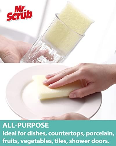 12 Pads Esponjas para todos os fins cozinha, esponja de prato sem arranhão para lavar a lavagem de cozinha,
