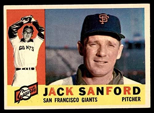 1960 Topps 165 Jack Sanford San Francisco Giants Ex/Mt Giants