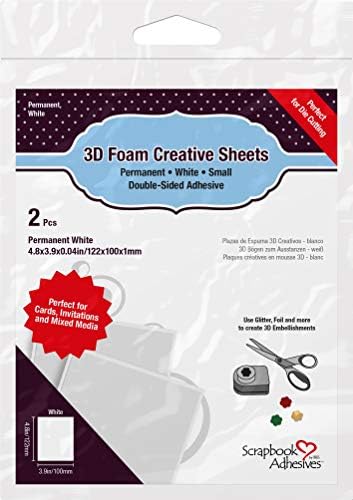 Adesivos de scrapbook por 3L Creative White 3D Fomets