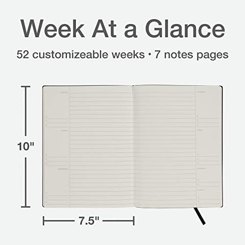 Oxford Weekly Planner, planejador sem data, diário de gratidão diário, seg-sun, 52 semanas, 1 ano, capa mole