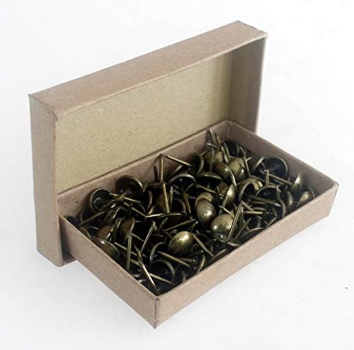 NESHA Design Unhas de estofamento tacks de latão antigo 7/16 polegadas 100 pcs