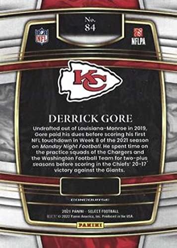 2021 Panini Select 84 Derrick Gore Concourse Kansas City Chiefs RC ROOKIE NFL FUTELING TRADING CARD