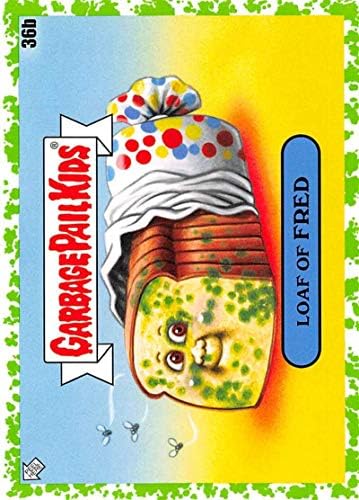 2021 Topps Garbage Bail Kids: Food Fight Booger Green Nonsport Trading Card 36B Loaf de Fred