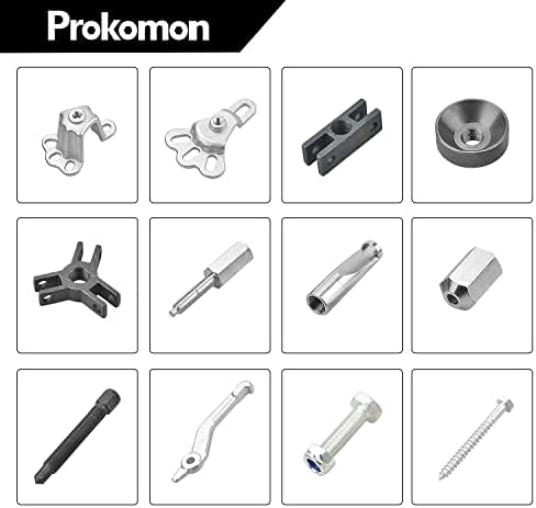 Prokomon conjunto de extrator de martelo de escorregadia de 9 vias, removedor de rolamento do rolamento