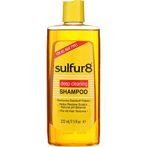 Sulfo 8 Shampoo de limpeza profunda para caspa, 7,5 onças