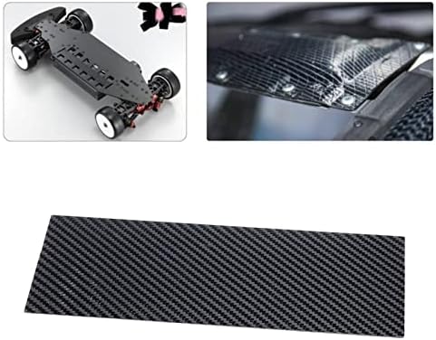 Folha de placa de fibra Gazechimp 3 espessura de 200x250mm para quadro de quadcóptero de drone, 0,5 mm