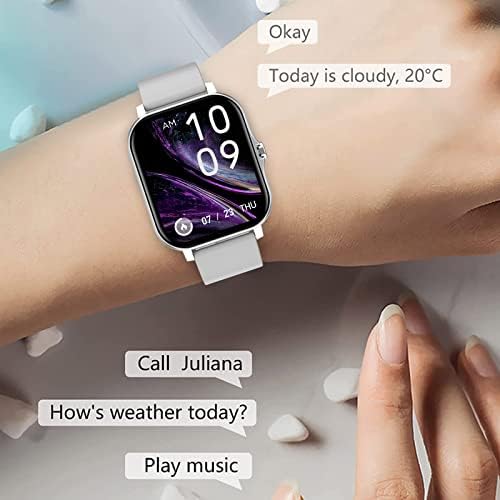 Relógio inteligente-Smartwatch de 1,7 polegada de toque completo que pode chamar e texto, tirar fotos remotas,