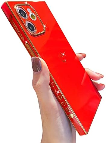 TZOMSZE Compatível com a caixa do iPhone 11, capa de pára -choque de borda de arestão de ouro