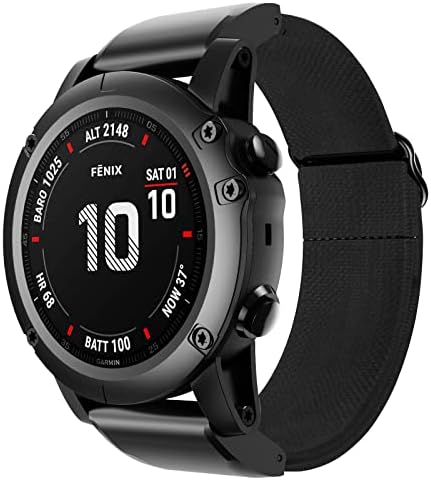 Gikos Smart Watch Nylon Elastic Loop tiras para Garmin Fenix ​​7 7x 5xplus 6xPro/Mk2i 3HR Substituição